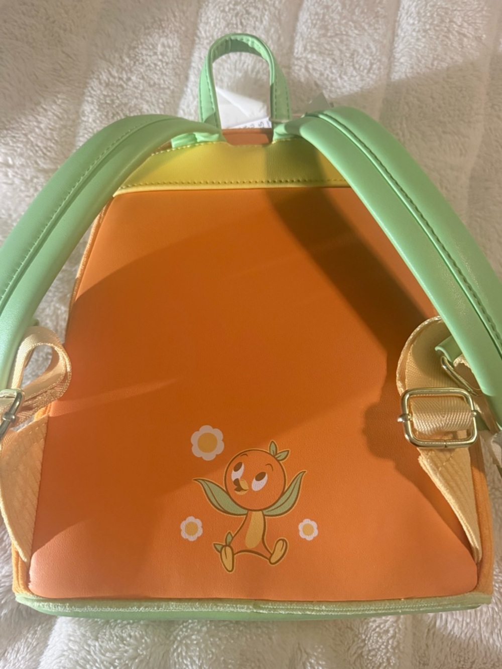 Disney Parks Orange Bird Corduroy Mini Loungefly Backpack New with tags 🍊 - Picture 9 of 11